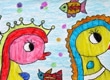 海底世界圖片兒童畫-海馬的歡樂