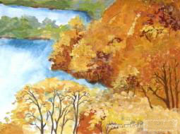 遍地黃金  兒童畫秋天的圖畫