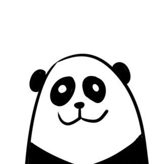 超簡單的熊貓頭簡筆畫原創教程步驟