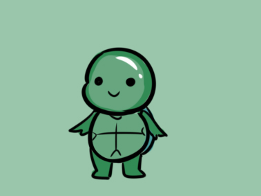 可愛的綠色烏龜簡筆畫要怎么畫？