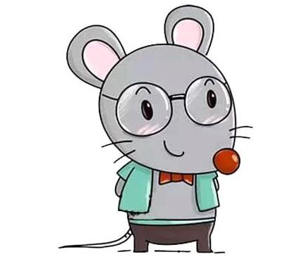 戴眼鏡的老鼠怎么畫_戴眼鏡的老鼠簡筆畫畫法步驟教程