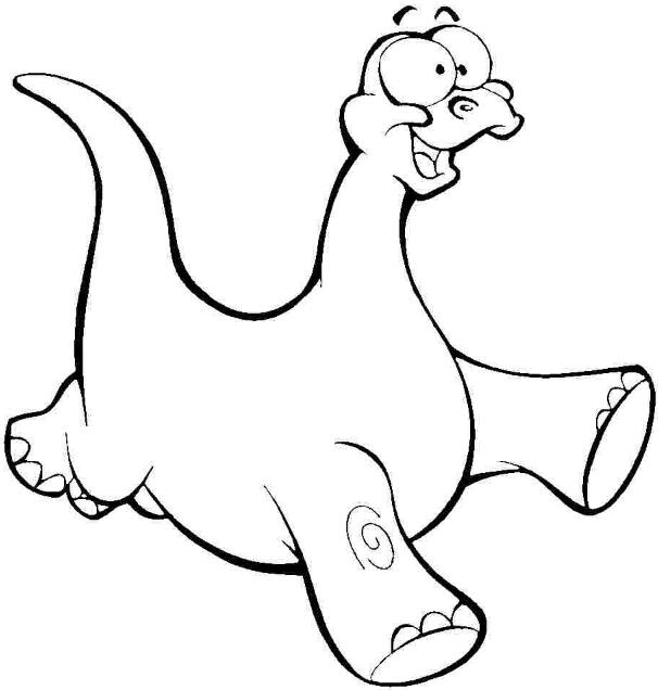 一只大恐龍 兒童畫恐龍簡筆畫圖片