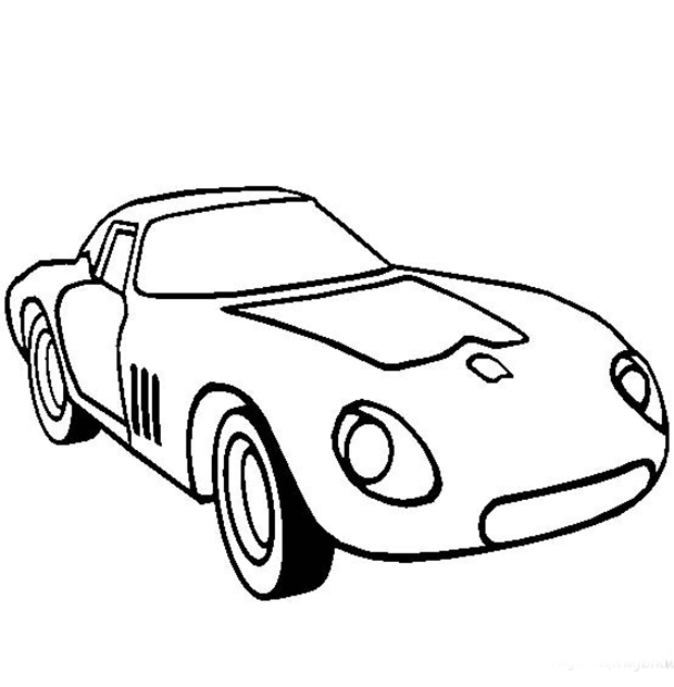 法拉利超級跑車簡筆畫圖片