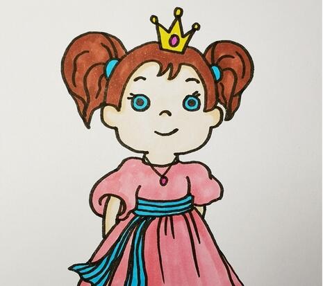 公主怎么畫簡單漂亮