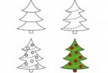 圣誕樹怎么畫-6種圣誕樹簡筆畫的畫法