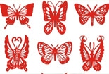 各種形狀的美麗蝴蝶